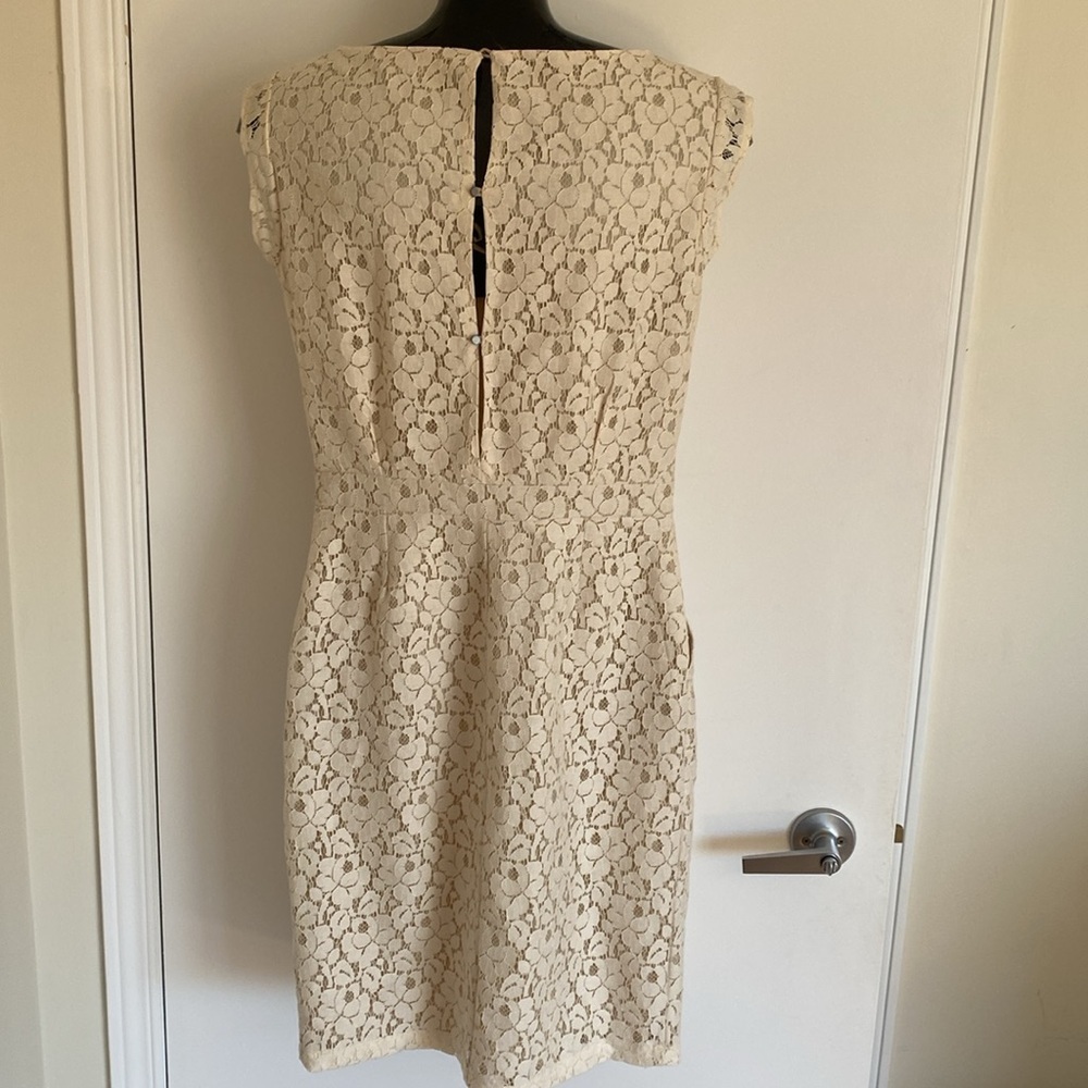 ROSEMUNDE copenhagen, Elegant Cream Lace Sheath fitted Dress Size 38 size 8 - Picture 6 of 15